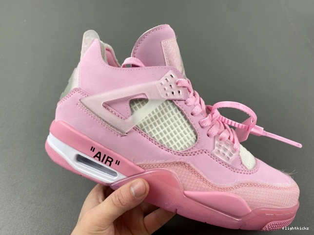 4 OFF-WHITE PINK JORDAN X 0806